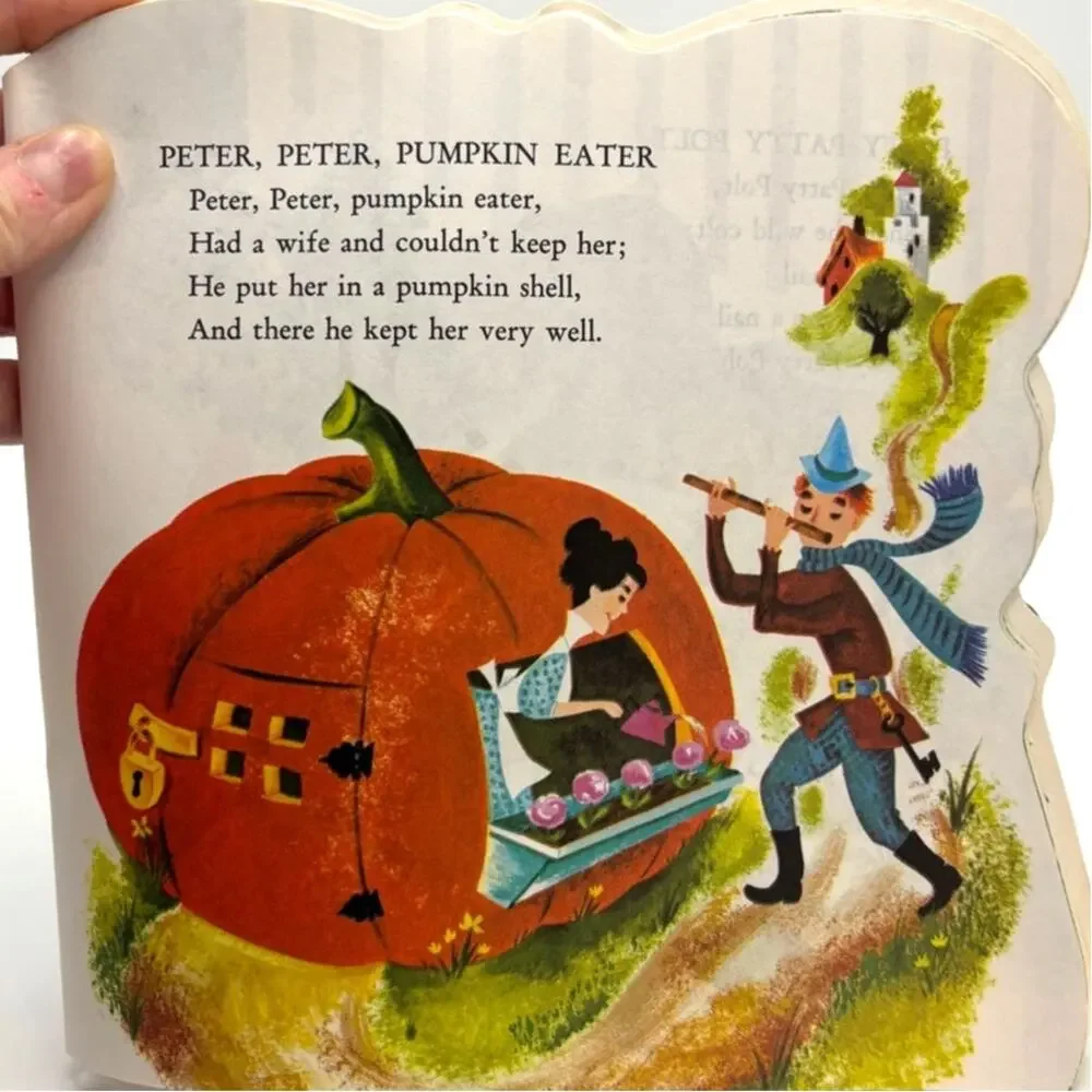 Vintage 1980 Ed. Mother Goose, A Golden Shape Book, 11th Printing, PB